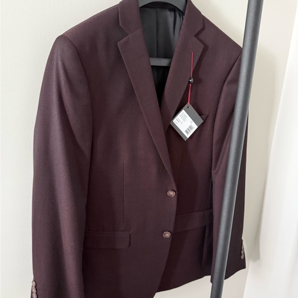 BNWT Men's Blazer in Deep Burgundy